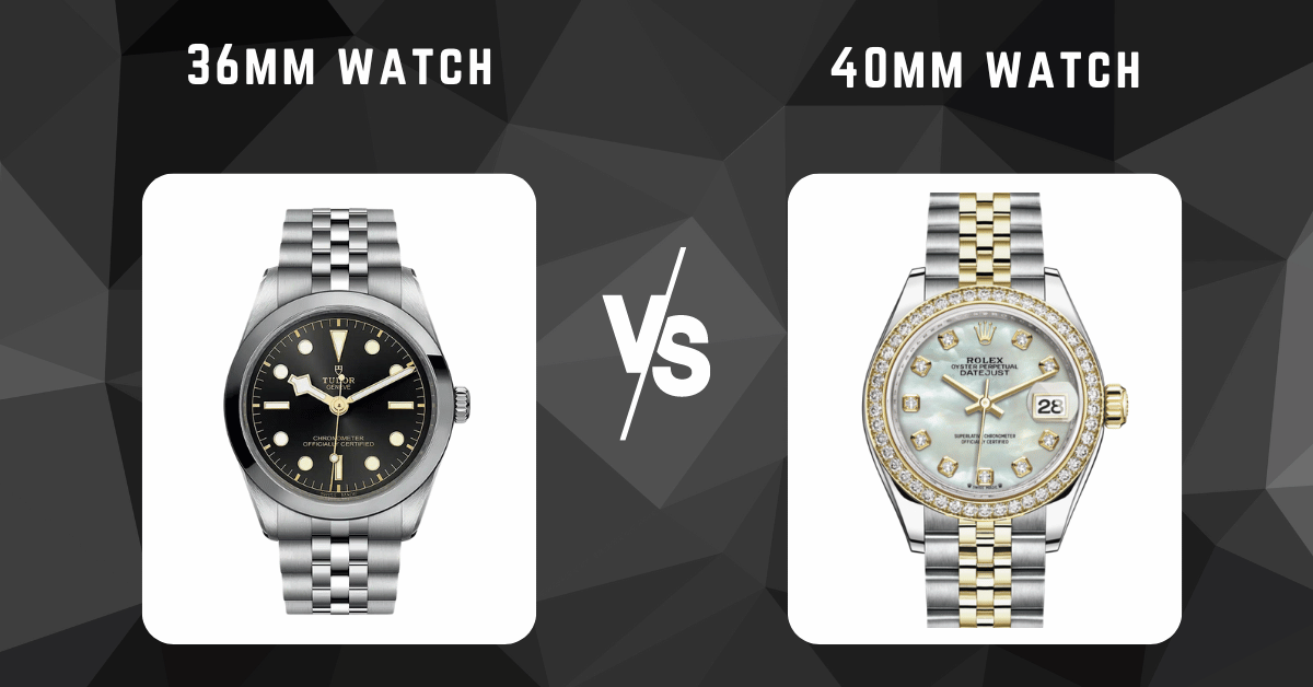 36mm watch vs 40mm watch