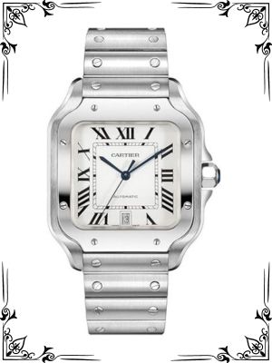 Cartier Santos de Cartier Large Model Automatic Steel, Silver-tone, Size No Size