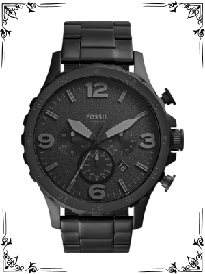 Fossil Nate Men's Watch with Oversized Chronograph Watch