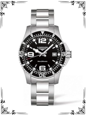 Longines HydroConquest Black Dial Mens Watch