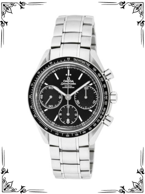 Omega Speedmaster Racing Automatic Chronograph Black Dial Stainless Steel Mens Watch