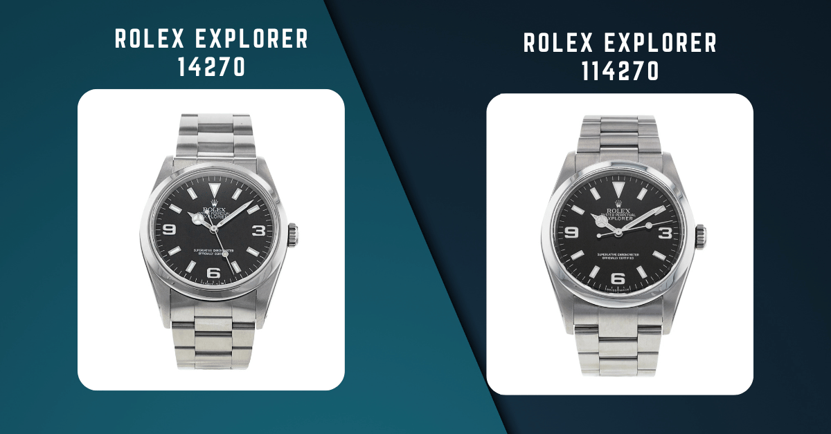 Rolex Explorer 14270 vs 114270