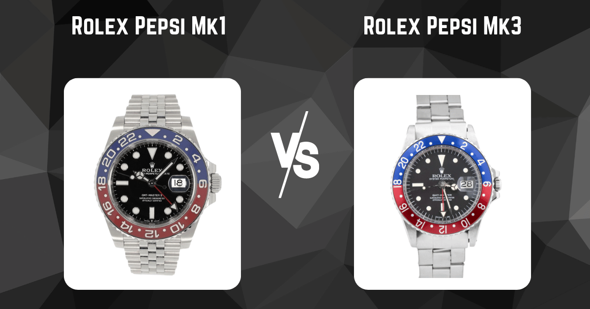 Rolex Pepsi Mk1 vs Rolex Pepsi Mk3