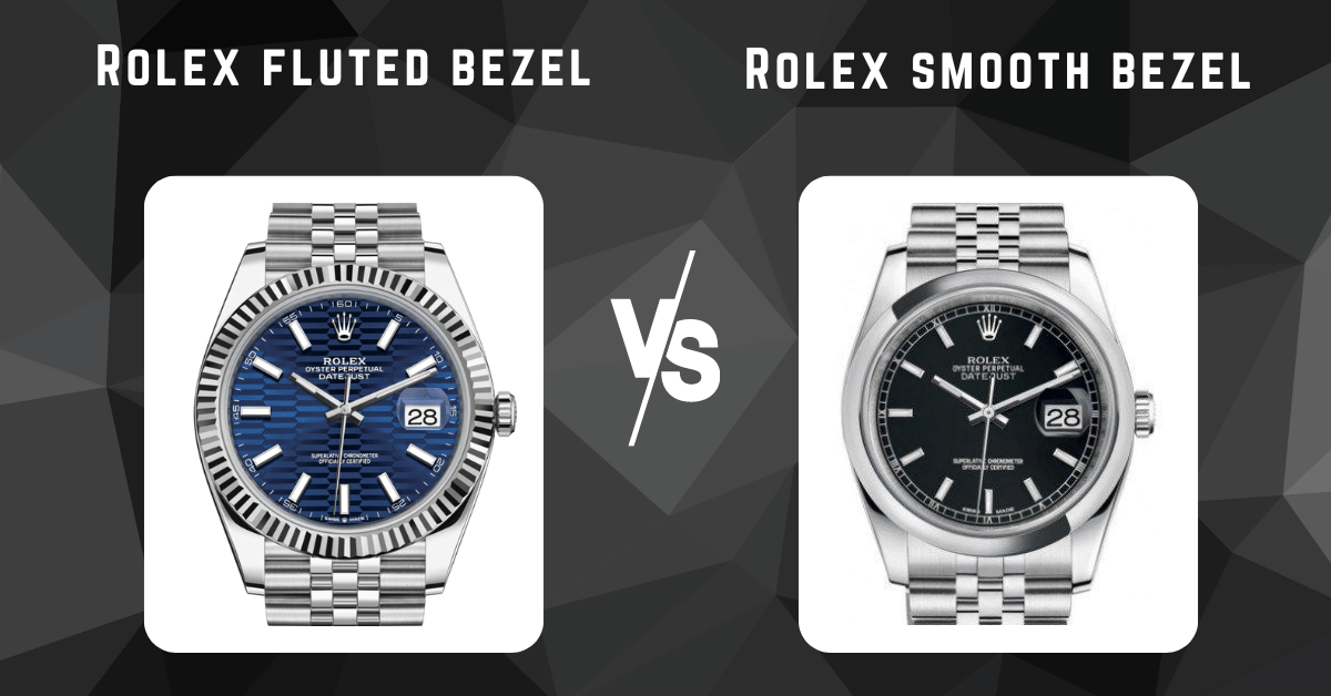 Rolex fluted bezel vs rolex smooth bezel