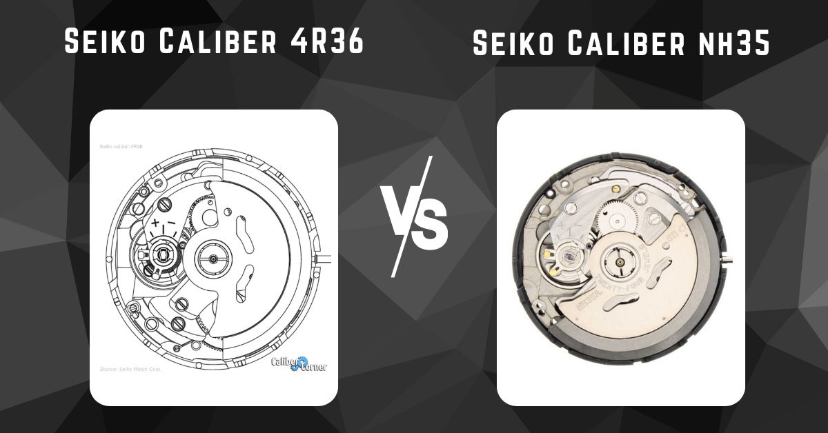 Seiko Caliber 4R36 vs Seiko Caliber nh35