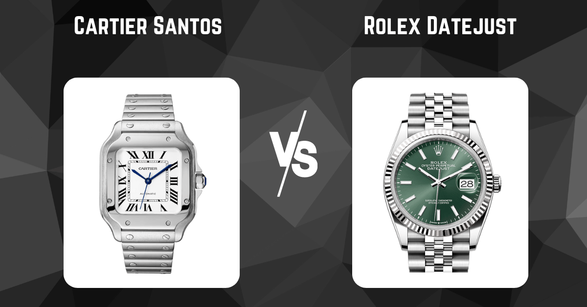 cartier santos vs rolex datejust