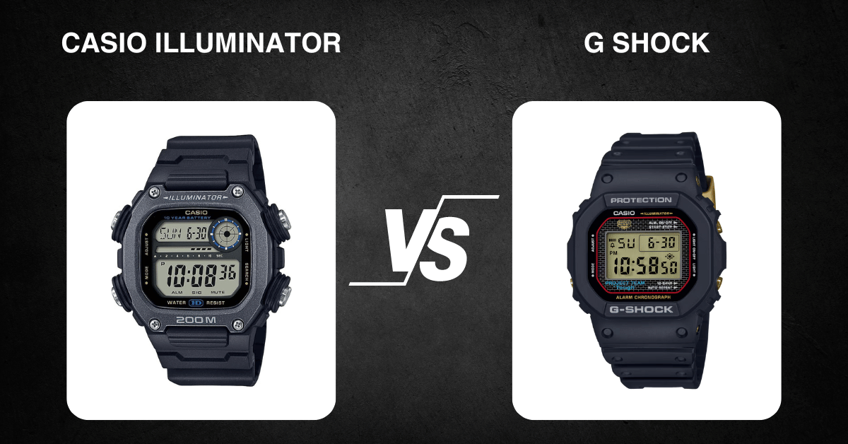 casio illuminator vs g shock