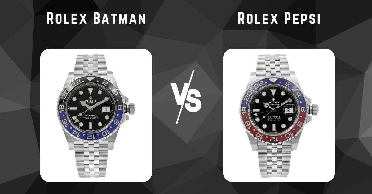 rolex batman vs rolex pepsi