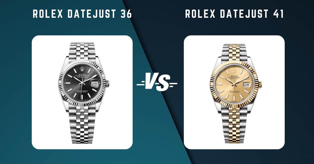 rolex datejust 36 vs rolex datejust 41