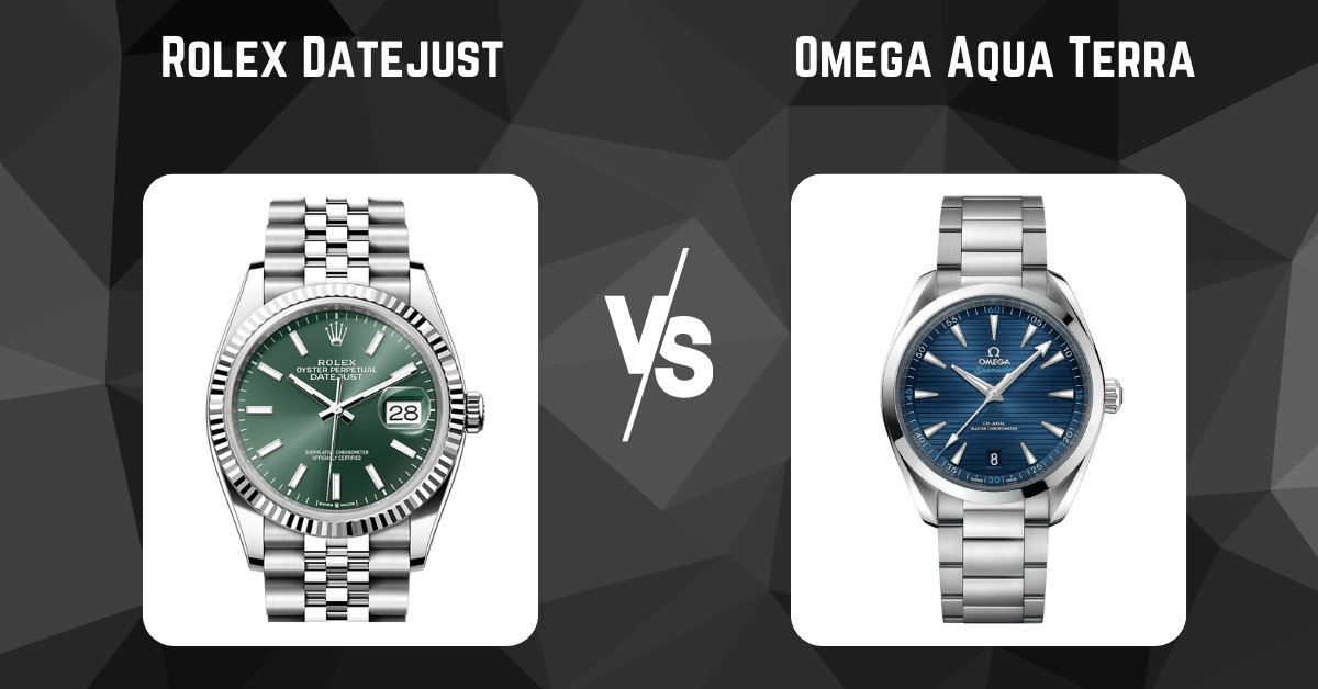 rolex datejust vs omega aqua terra