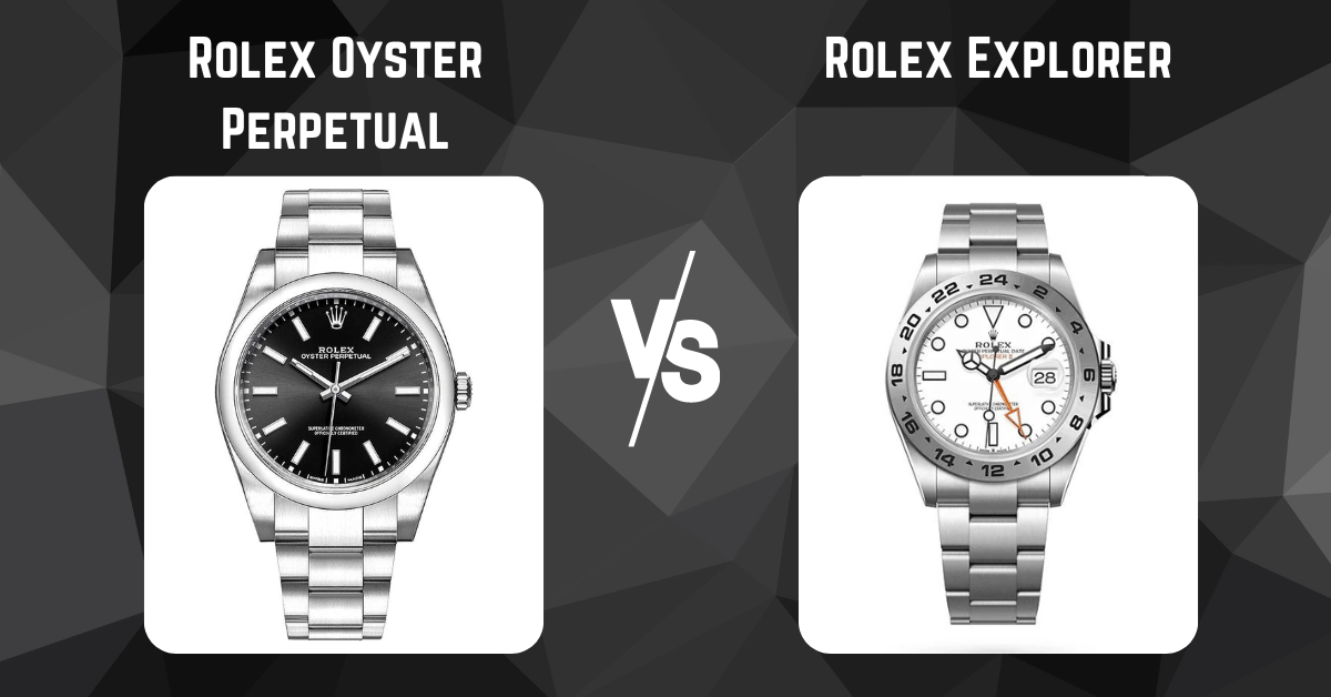 rolex explorer vs rolex oyster perpetual