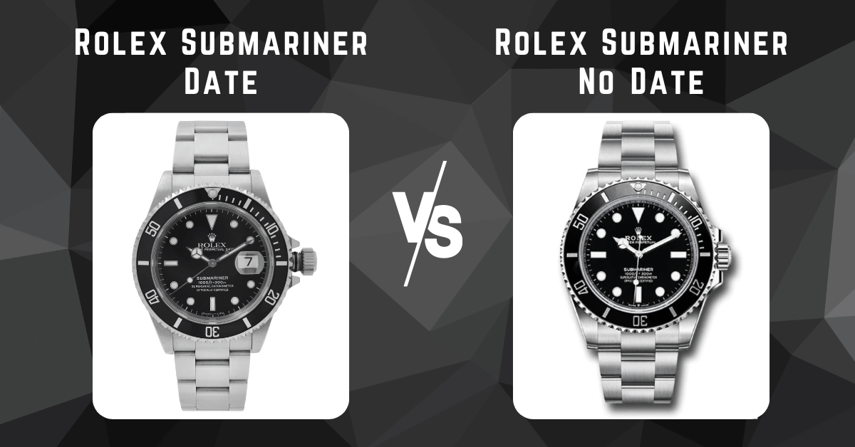 rolex submariner date vs rolex submariner no date