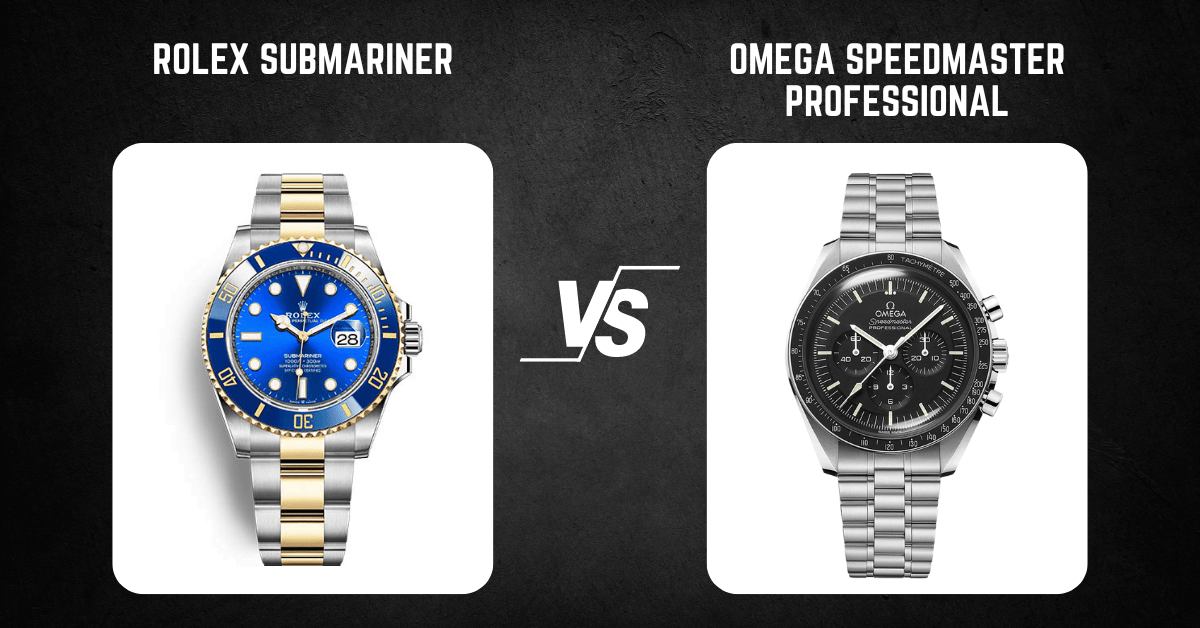 rolex submariner vs omega speedmaster professional