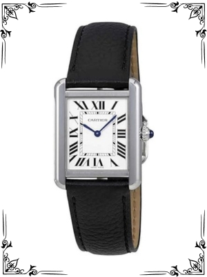 Cartier Tank Solo Silvered Light Opaline Dial Ladies Watch