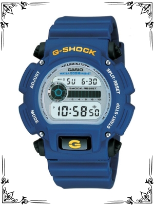 Casio Men's DW9052-2 G-Shock Blue Rubber Digital Dial Watch