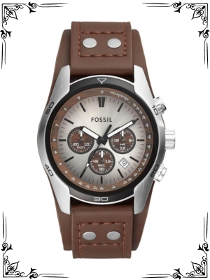 Fossil Coachman Men's Watch with Genuine Leather Bracelet Cuff