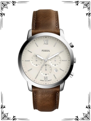 Fossil Neutra Men's Chronograph Watch with Stainless Steel Bracelet or Genuine Leather Band