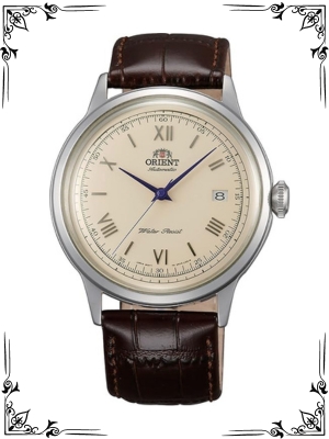 Orient Men's '2nd Gen. Bambino Ver. 2' Japanese Automatic Stainless Steel and Leather Dress Watch