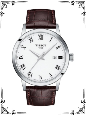 Tissot Mens Classic Dream Stainless Steel Dress Watch