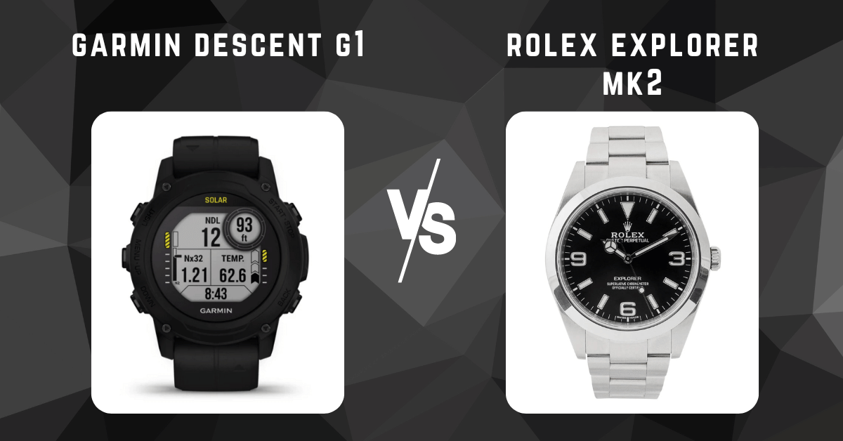 garmin descent g1 vs rolex explorer mk2