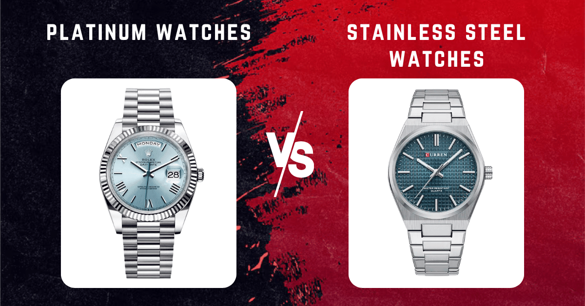 platinum watches vs stainless steel watches